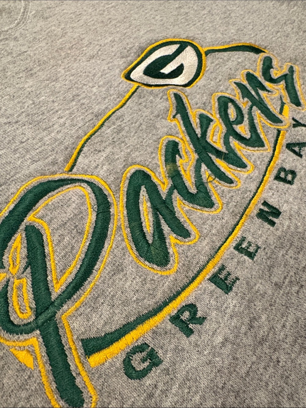 Vintage pro player men’s large Green Bay Packers crewneck sweater heavyweight